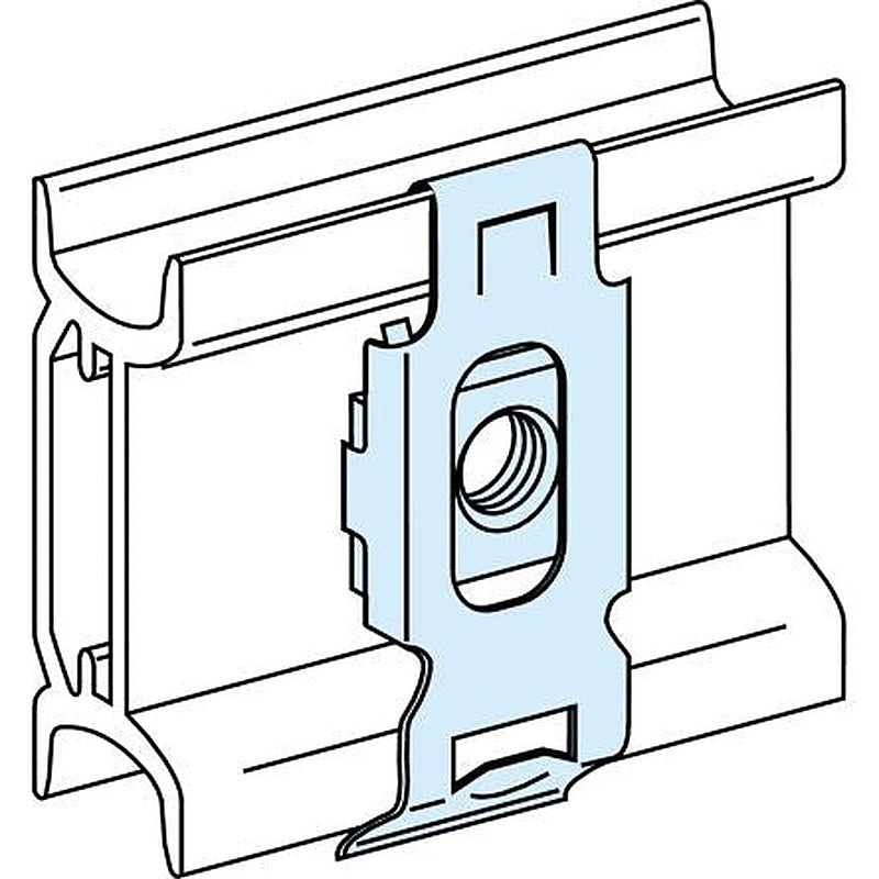 Schneider Electric PrismaSeT G Series Clip Nut for Use with DIN Rail Terminal Accessories