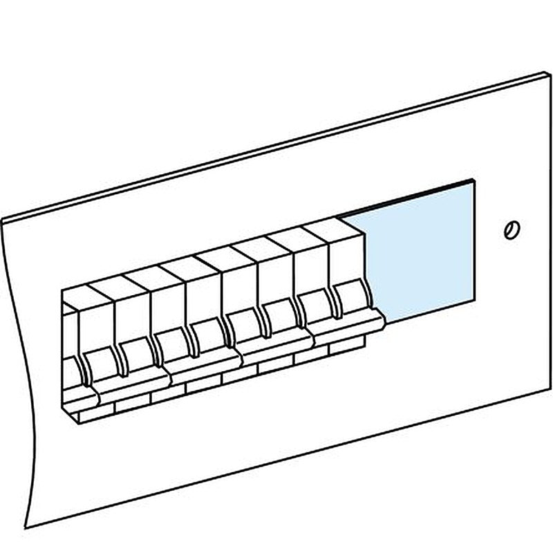 Schneider Electric PrismaSeT G Series Plastic Blanking Plate for Use with PrismaSeT G Front Plate, PrismaSeT P Front