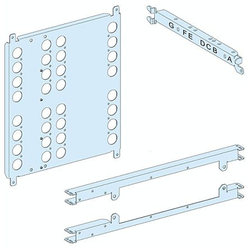Schneider Electric PrismaSeT P Series Sheet Steel Mounting Plate for Use with PrismaSeT G Enclosure, PrismaSeT P Cubicle