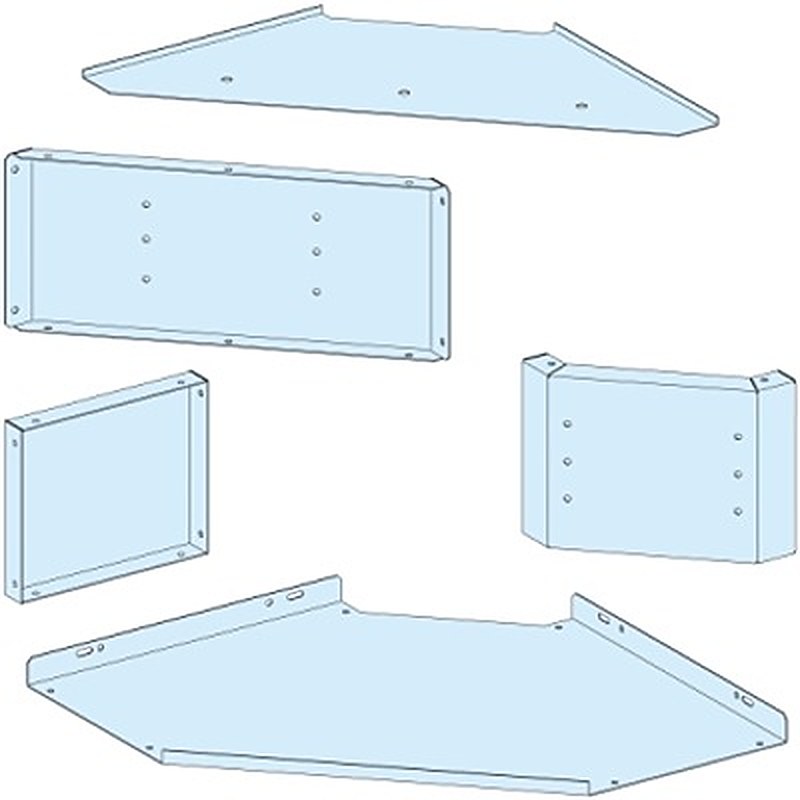 Schneider Electric PrismaSeT P Series Treated Sheet Steel Enclosure for Use with PrismaSeT PrismaSeT P Framework 260 mm