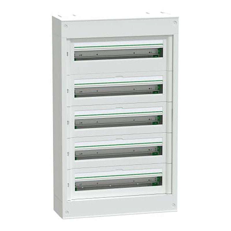 Schneider Electric White Plastic PrismaSeT S Control Station Enclosure - 5 Hole