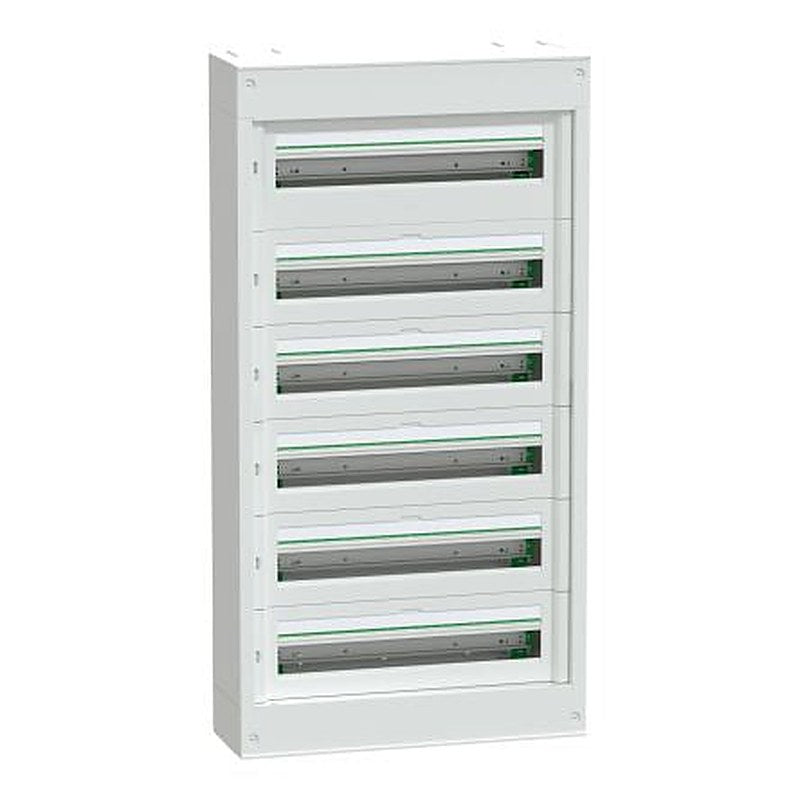 Schneider Electric White Plastic PrismaSeT S Control Station Enclosure - 6 Hole