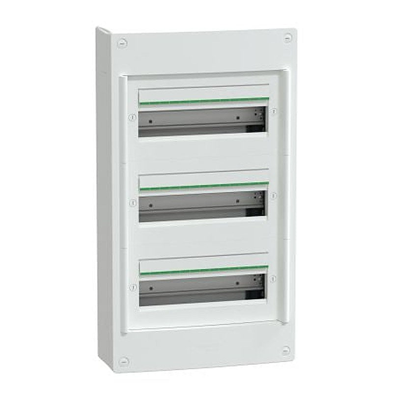 Schneider Electric White Plastic PrismaSeT XS Control Station Enclosure - 3 Hole
