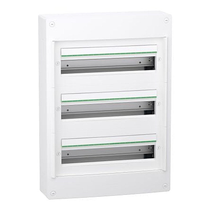 Schneider Electric White Plastic PrismaSeT XS Control Station Enclosure - 3 Hole