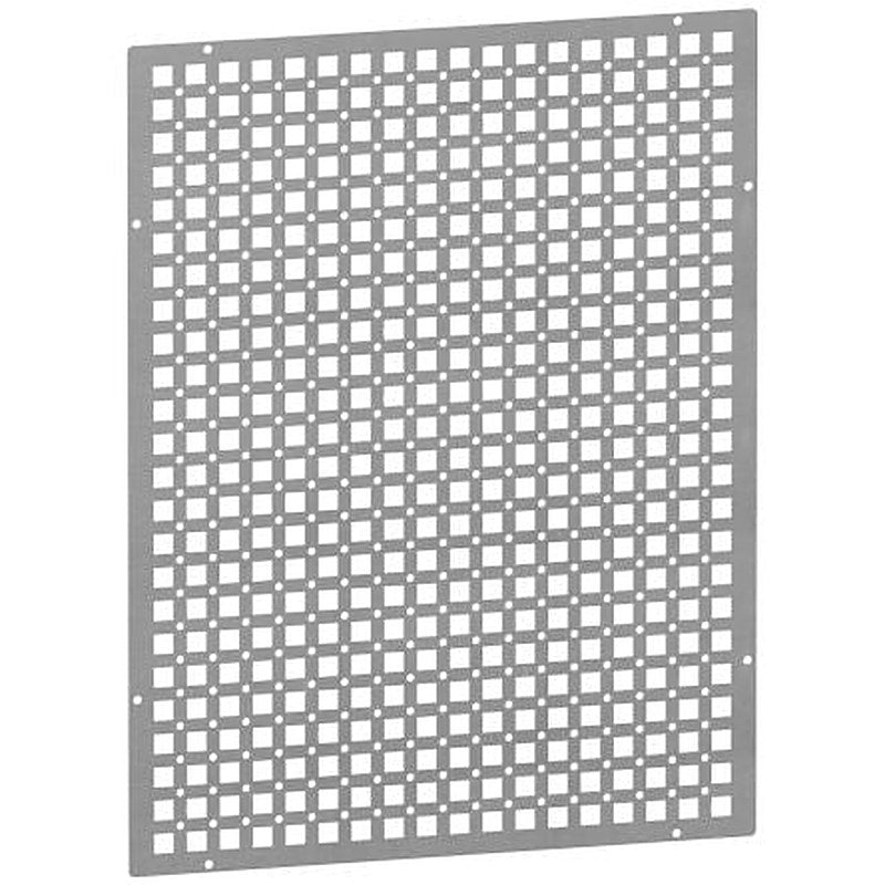 Schneider Electric PrismaSeT Series Galvanised Steel Perforated Mounting Plate for Use with Enclosure 24 Module x 285 mm