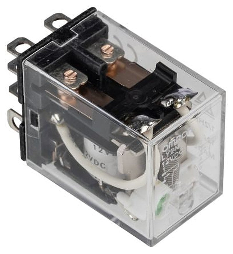 Omron Power Relay, 12V dc Coil, 10A Switching Current, DPDT