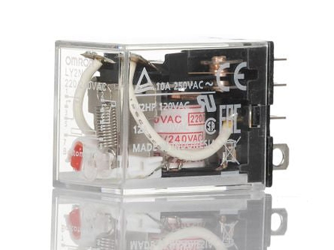 Omron Non-Latching Relay, 220V ac, 240 V ac Coil, 10A Switching Current, DPDT