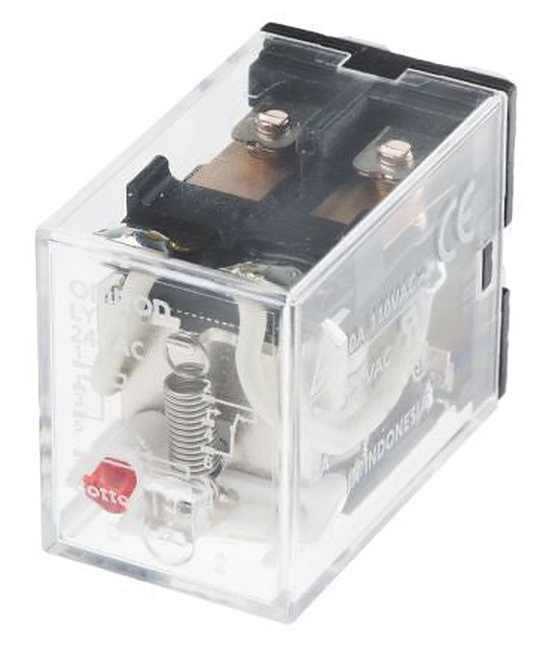 Omron Power Relay, 24V ac Coil, 10A Switching Current, DPDT