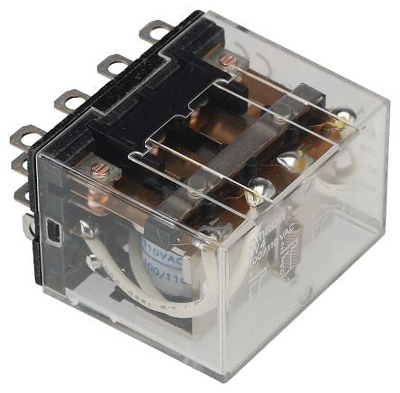 Omron Power Relay, 100V ac, 110 V ac Coil, 10A Switching Current, 4PDT