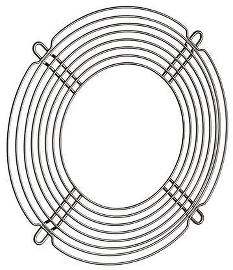 ebm-papst LZ32-7 Series Stainless Steel Finger Guard for 80 mm Fans, 71.5 mm Hole Spacing 79.8 mm 71.5mm, 12.5 mm