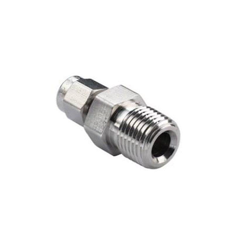 Parker M12MSC3/8R-316 Hydraulic Fitting Male G, Stainless Steel, 0.38 in Hose ID