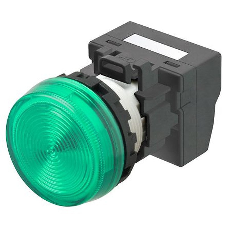 Omron M22N Series Green Indicator Pilot Light, 12V, Crimp Termination, IP66, 22 mm