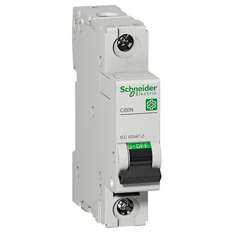 Schneider Electric Multi9 M9F1 Miniature Circuit Breaker, 1-Pole, 10A, Type D, 415V ac AC, 72 V dc DC, 3 kA Breaking