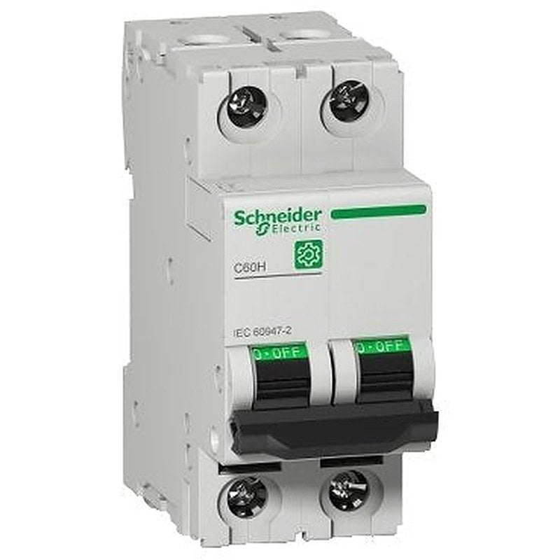 Miniature circuit breaker (MCB), Multi9 C60H, 2P, 40A, C curve, 15kA (IEC/EN 60947-2) (Miniature circuit breaker (MCB) Multi9 C60H) is a Schneider Electric product. Designed for reliable performance and long service life. Available across Iraq — contact us for pricing and delivery options.