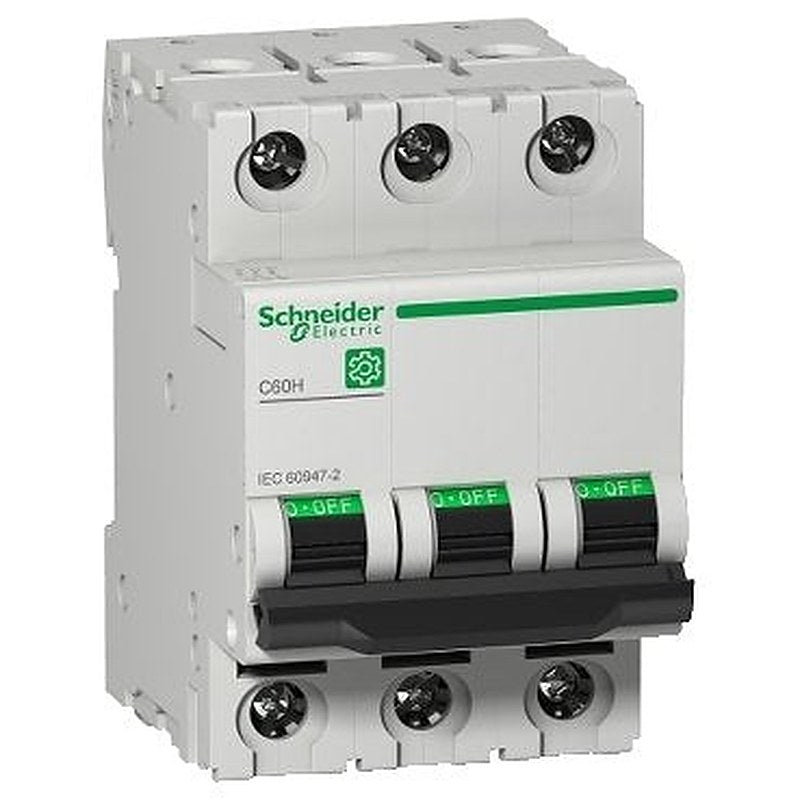 Miniature circuit breaker (MCB), Multi9 C60H, 3P, 20A, C curve, 15kA (IEC/EN 60947-2) (Miniature circuit breaker (MCB) Multi9 C60H) is a Schneider Electric product. Designed for reliable performance and long service life. Available across Iraq — contact us for pricing and delivery options.