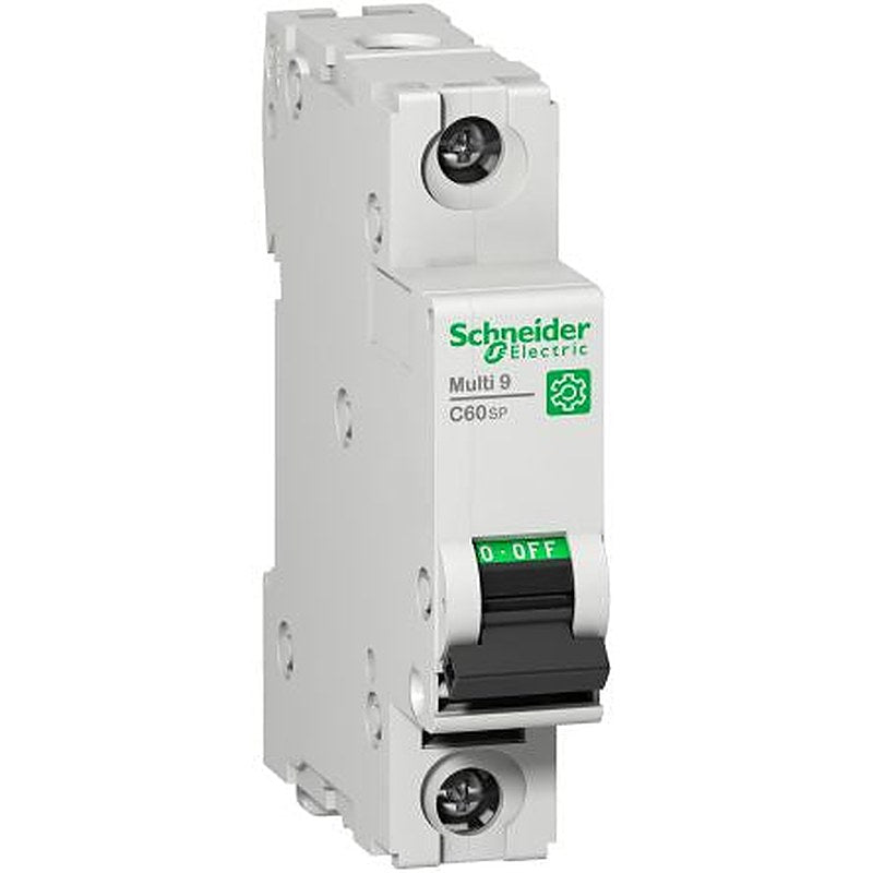 Schneider Electric Multi9 Multi9 Miniature Circuit Breaker, 1-Pole, 1A, Type B, 60 V dc DC, 10 kA Breaking Capacity