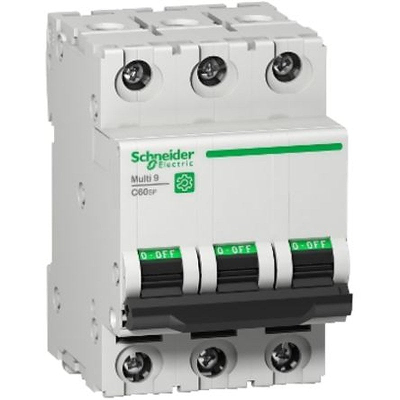 Schneider Electric Multi9 Multi9 Miniature Circuit Breaker, 3-Pole, 10A, Type B, 14 kA Breaking Capacity
