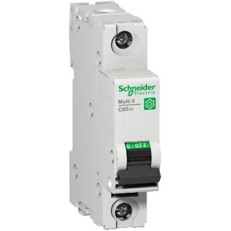 Schneider Electric Multi9 Multi9 Miniature Circuit Breaker, 1-Pole, 2A, Type D, 60 V dc DC, 10 kA Breaking Capacity