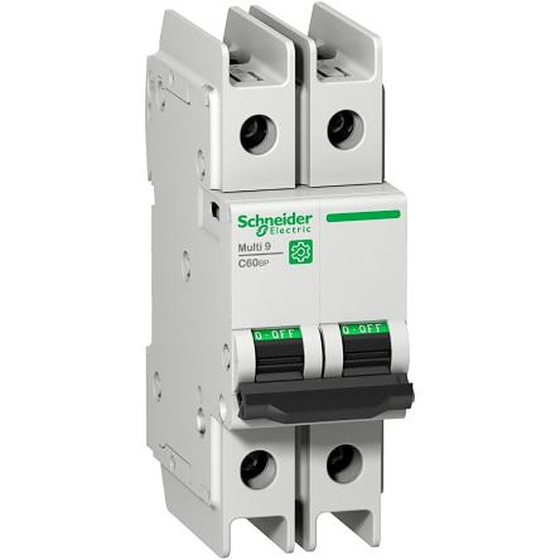Schneider Electric Multi9 Multi9 Miniature Circuit Breaker, 2-Pole, 40A, Type C, 6 kA Breaking Capacity