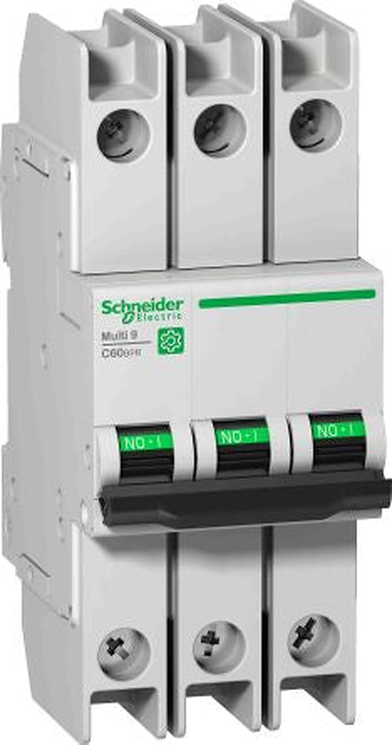 Schneider Electric Multi9 Multi9 Miniature Circuit Breaker, 3-Pole, 15A, Type D, 6 kA Breaking Capacity