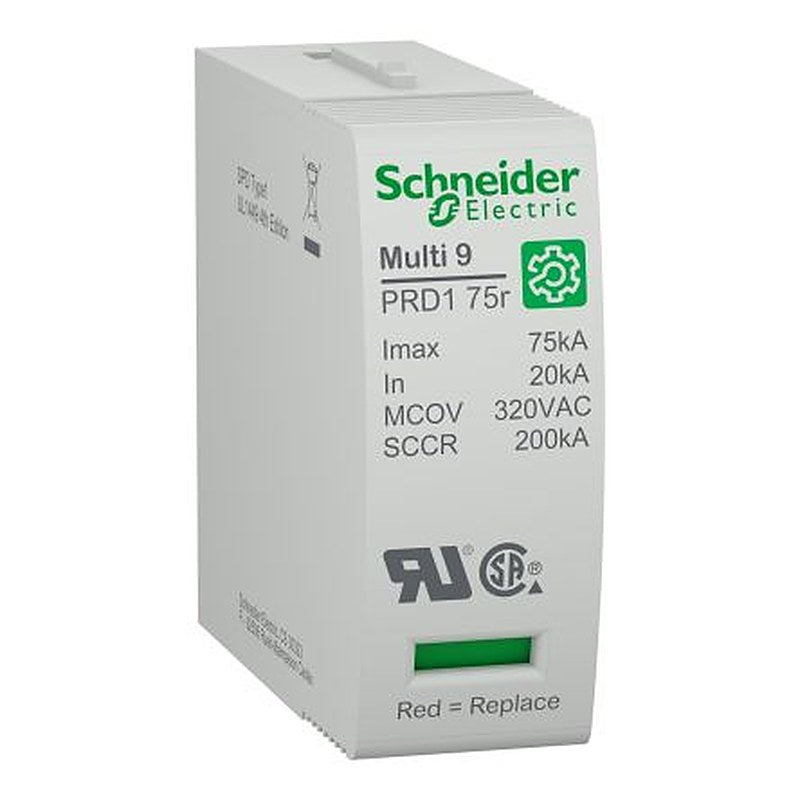 Schneider Electric 1 Phase Surge Arrester, 75 kA, 1000 V