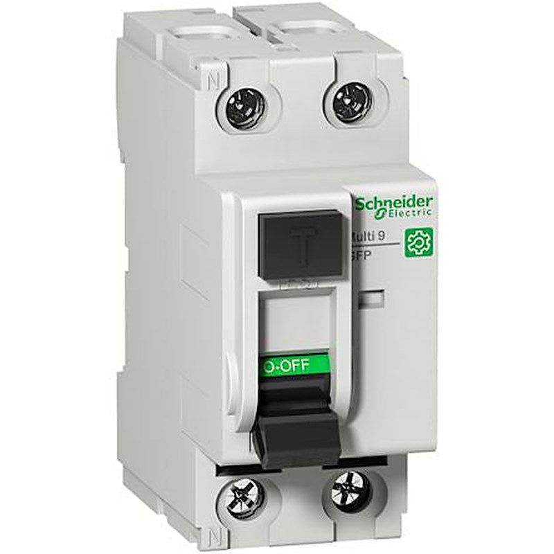 Schneider Electric M9R Series Residual Current Circuit Breaker, 25A, 2-Pole, 100 mA, Type A-SI, 1500 A 240V ac