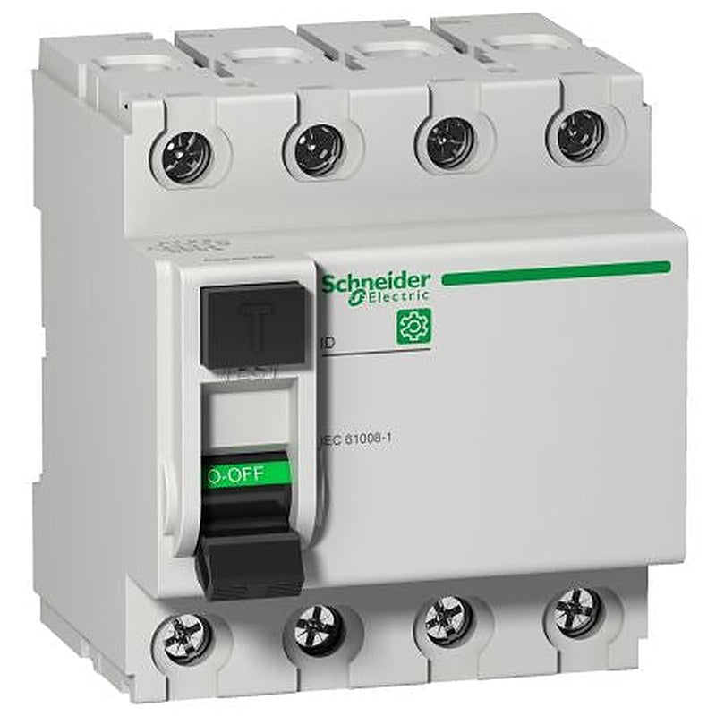 Schneider Electric Multi9 ID Series Residual Current Circuit Breaker, 40A, 4-Pole, 30 mA, Instantaneous, 400 A 415V ac