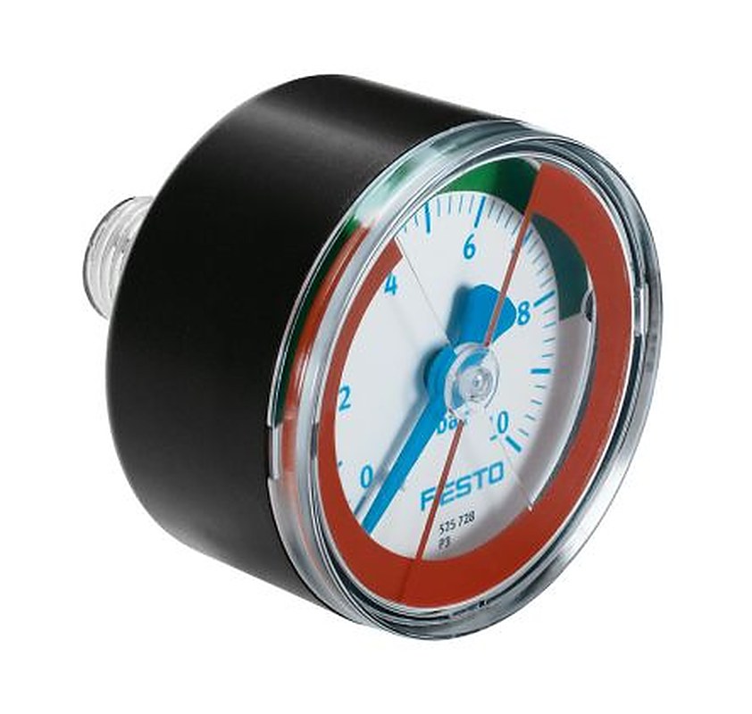 Festo R 1/8 Threaded Pressure Gauge, 40 mm, 10 bar, RSCAL