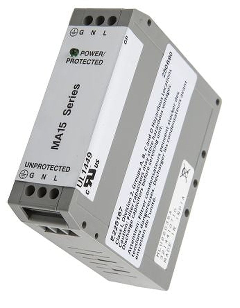 Eaton, CROUSE-HINDS Surge Suppressor Unit 120V ac Maximum Voltage Rating 18 kA Maximum Surge Current Mains Surge