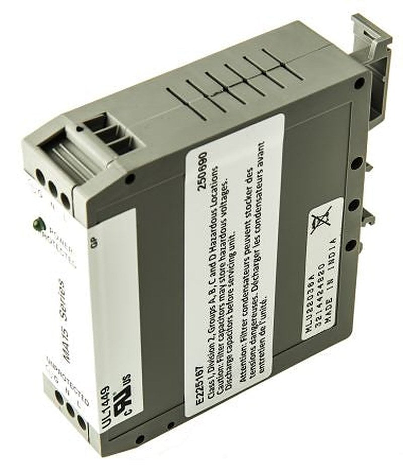 Eaton, MA15 Surge Suppressor Unit 280V dc Maximum Voltage Rating 12 kA Maximum Surge Current 1 Phase