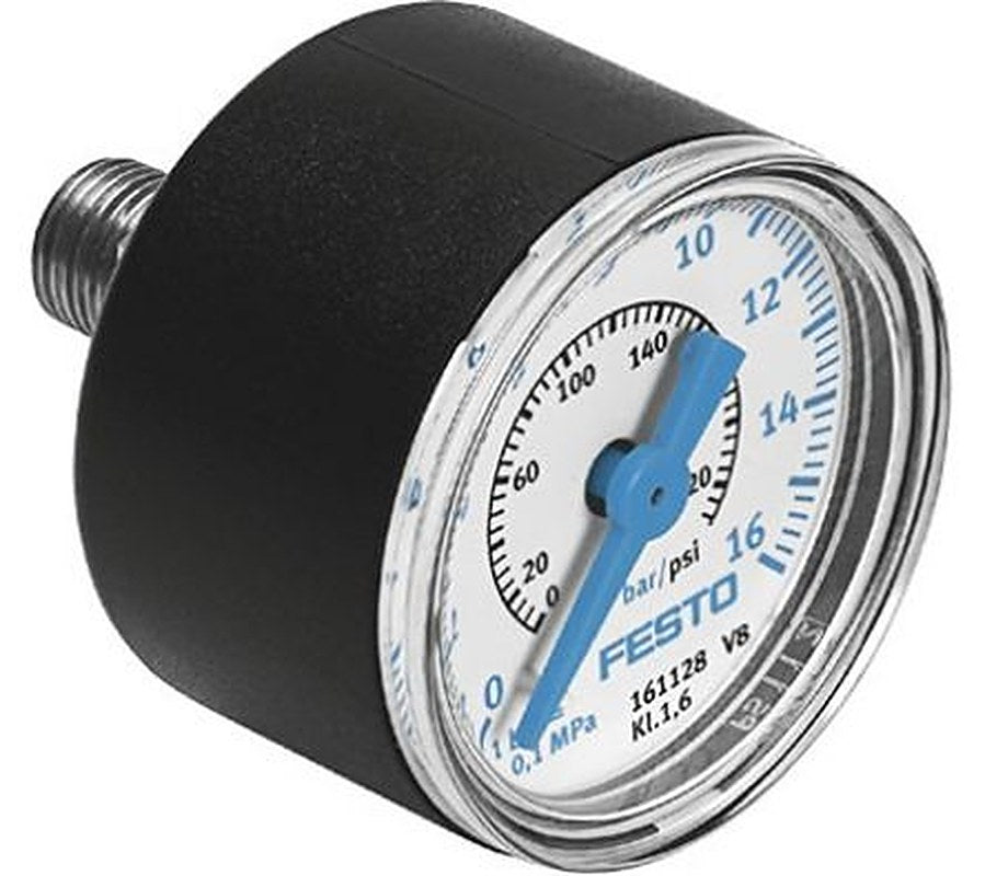 Festo R 1/8 In-line Installation Pressure Gauge, 40 mm, 16 bar