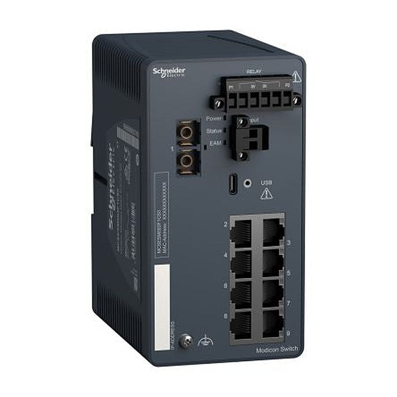 Schneider Electric MCSESM093F1CS0 Managed Switch 9 Port Network Switch