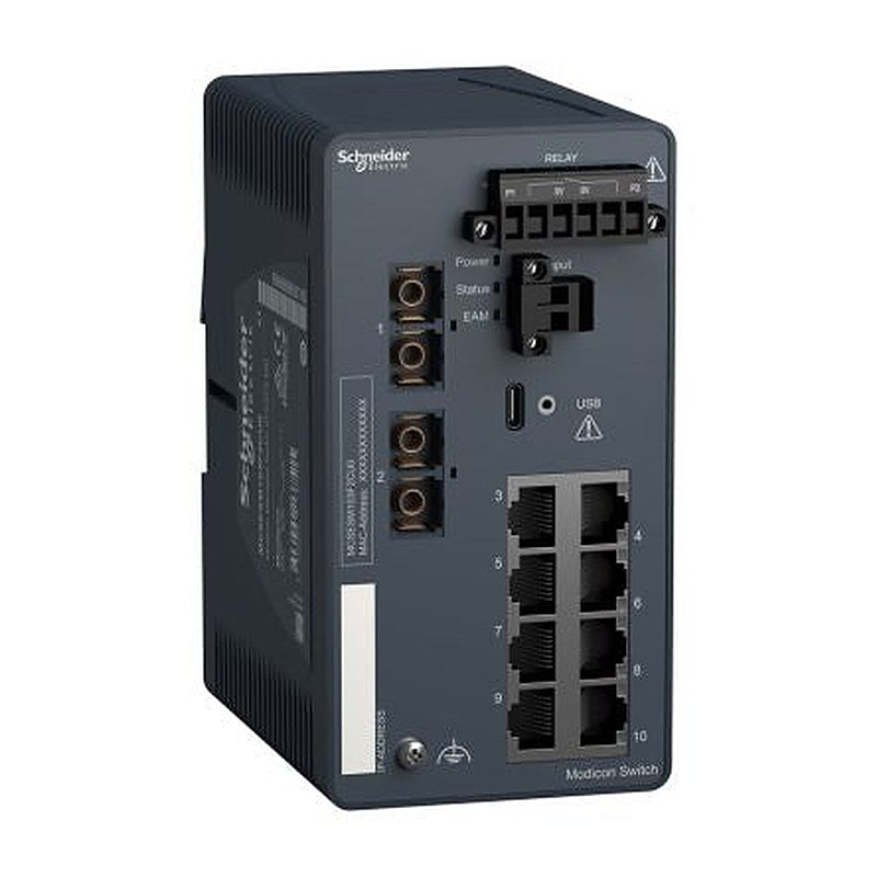 Schneider Electric MCSESM103F2CU0 Managed 10 Port Network Switch