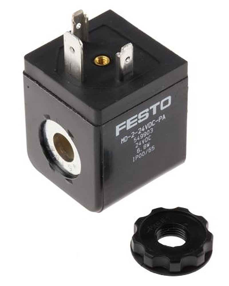Festo Series MD-2 24V dc Solenoid Coil Solenoid Valve Coil
