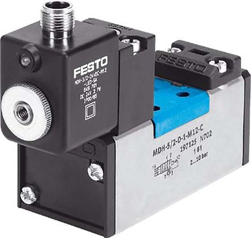 Festo Pneumatic Solenoid/Pilot-Operated Control Valve - Electric MDH-5/2-D-2-M12-C  Series 533008