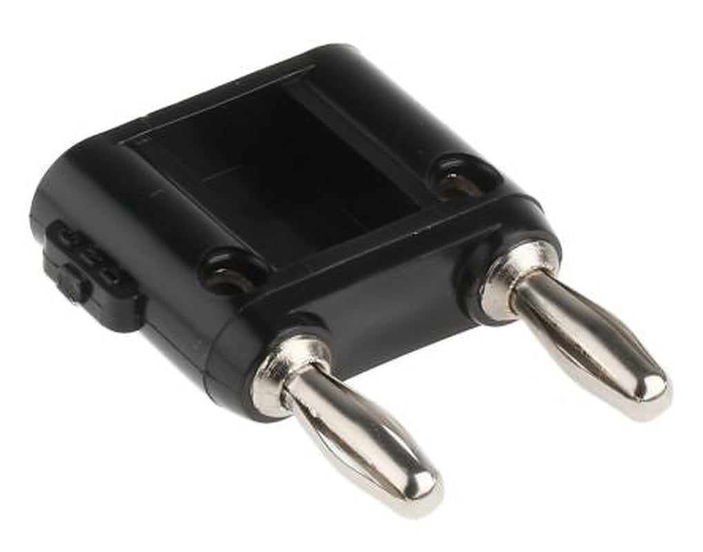 Fluke Black Male Banana Plug, Screw Termination, 5000V, 15A, Nickel Plating