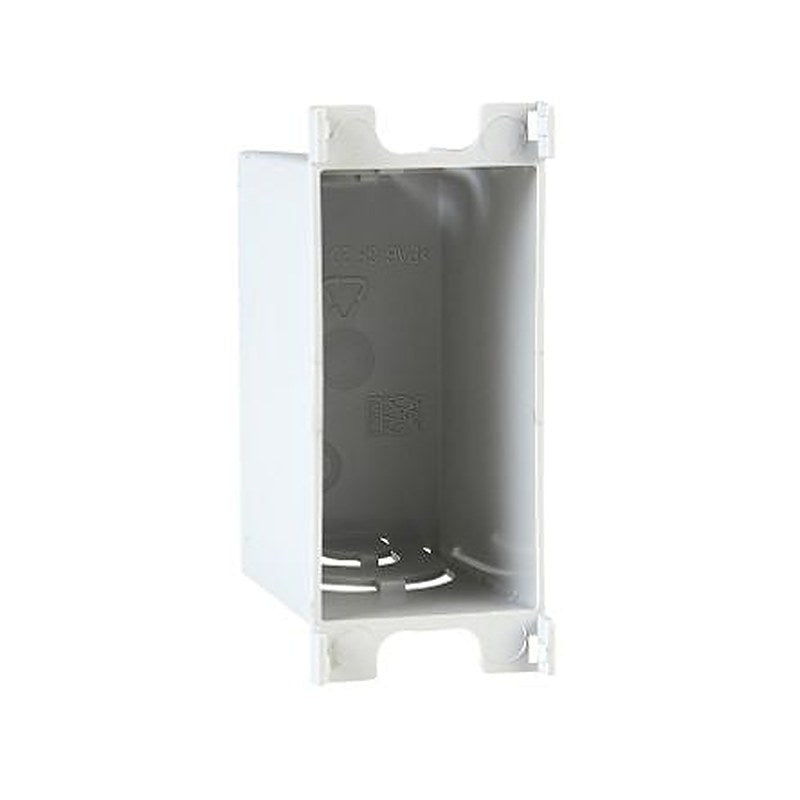 Schneider Electric Unica White White Polyamide 6 Back Box, IP20, Clip Mount, 1 Gangs 35 mm 26.5mm 35 mm