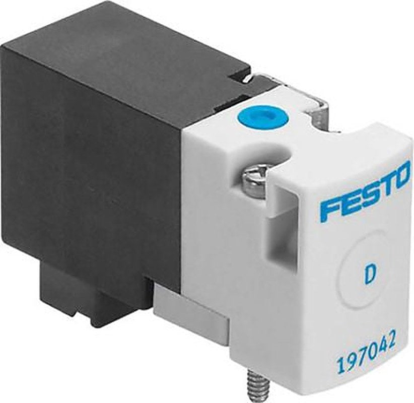 Festo Pneumatic Solenoid/Pilot-Operated Control Valve - 2/2 Closed Monostable Electric Metric MHA1 Series 24V