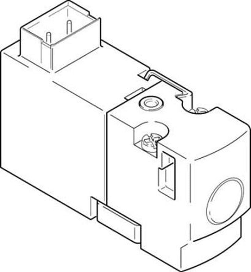 Festo Pneumatic Solenoid/Pilot-Operated Control Valve - 2/2 Closed Monostable Electric Metric MHA1 Series 24V