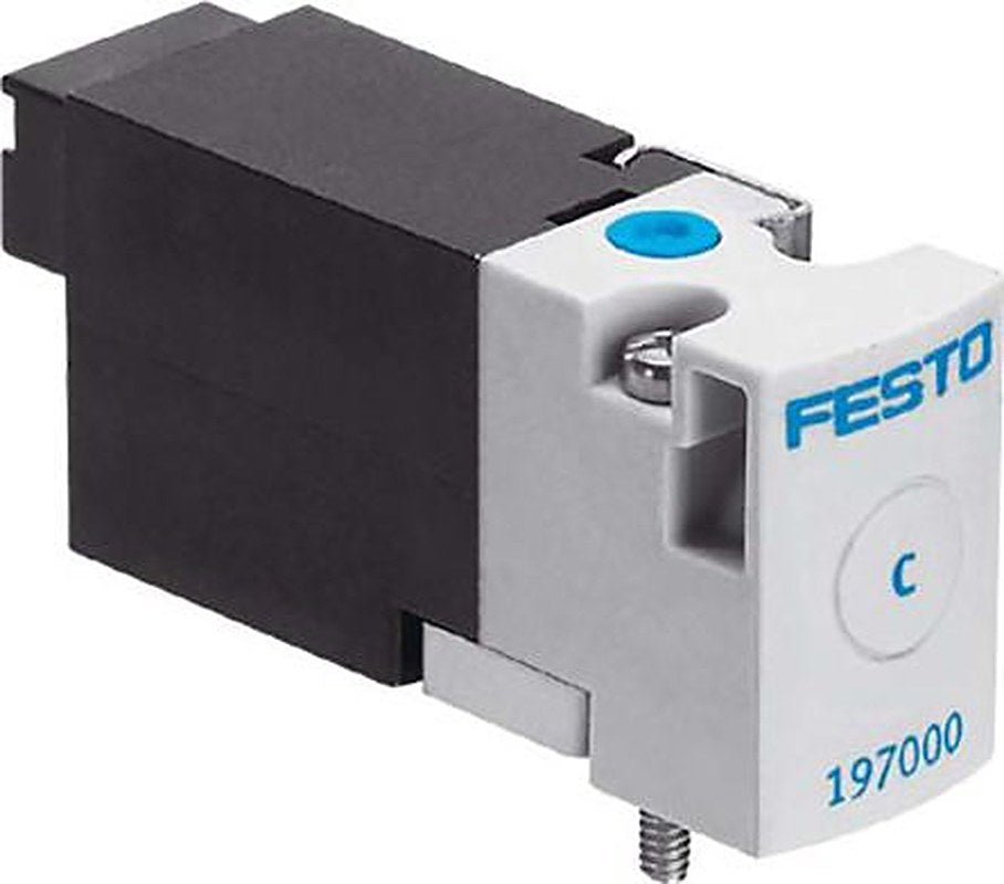 Festo Pneumatic Solenoid/Pilot-Operated Control Valve - Monostable, 3/2 NO Electric Metric MHA1 Series 24V