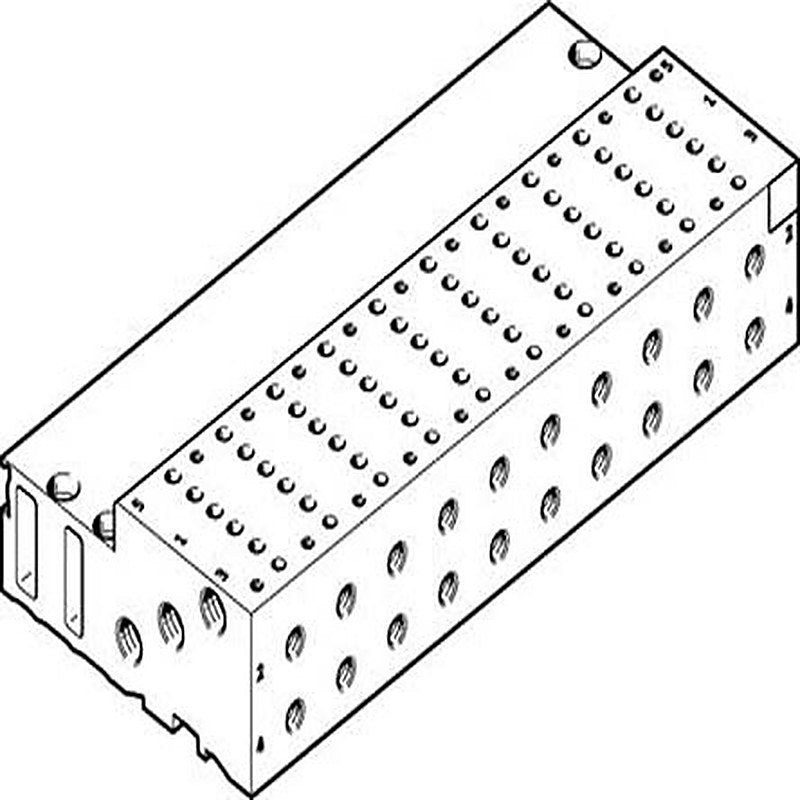Festo 10 station Manifold for use with Solenoid Valve MHA2, 525131