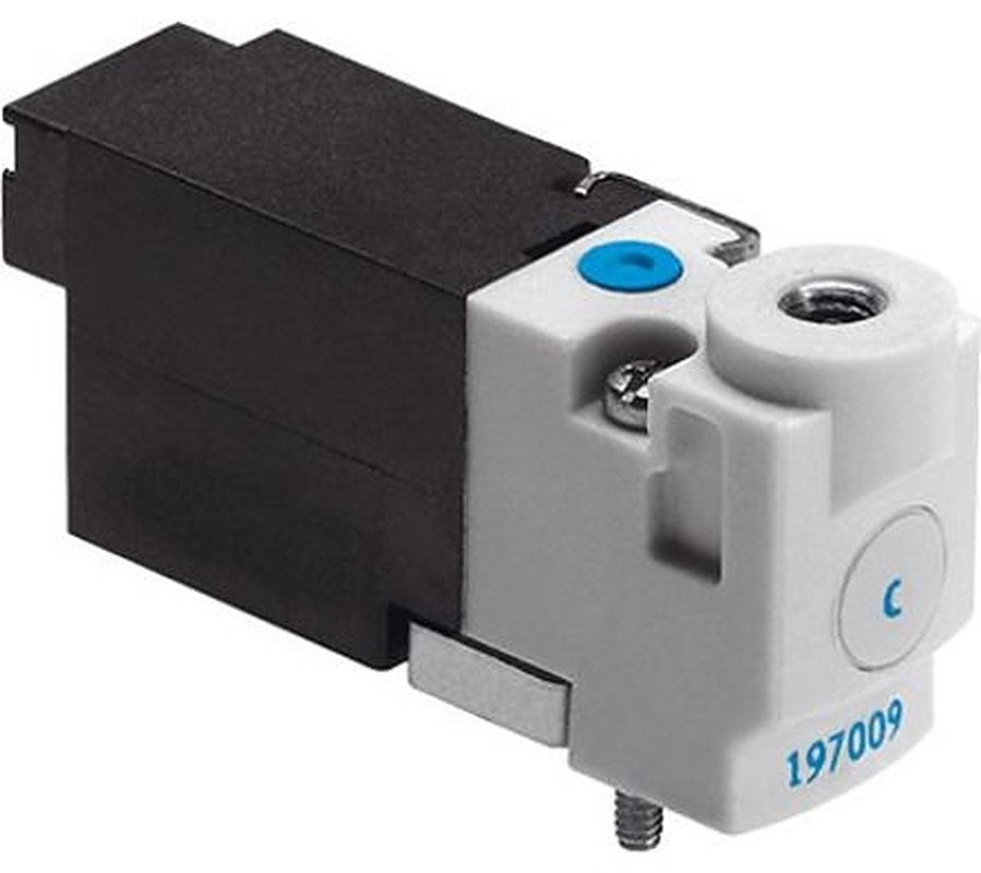 Festo Pneumatic Solenoid Valve - 1 Solenoid, 3/2 NO Electric Metric MHP1 Series 24V dc