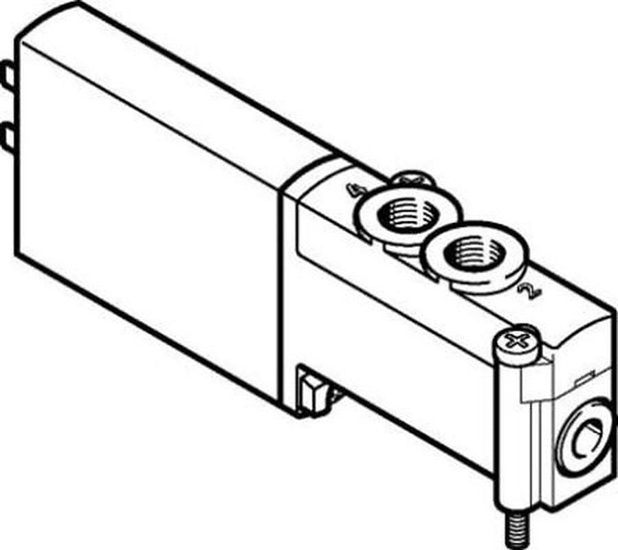 Festo Pneumatic Solenoid/Pilot-Operated Control Valve - 5/2 Monostable Electric 5 mm MHP2-MS1H-5/2-M5  Series 24V