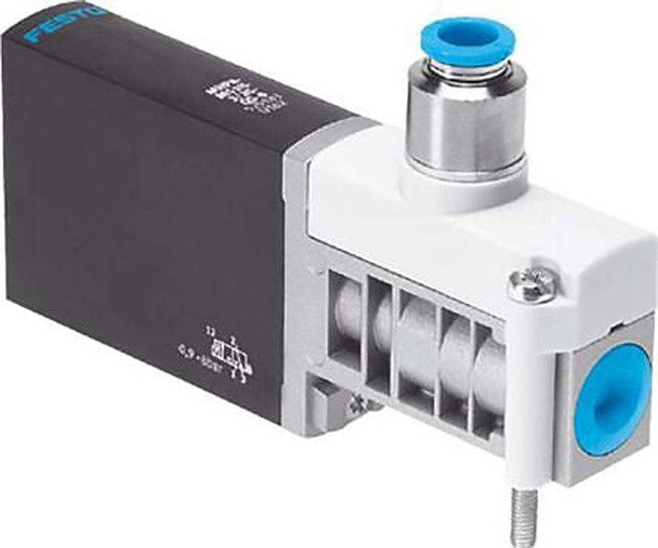 Festo Pneumatic Solenoid/Pilot-Operated Control Valve - 3/2 Closed Monostable Electric Metric MHP4  Series 24V