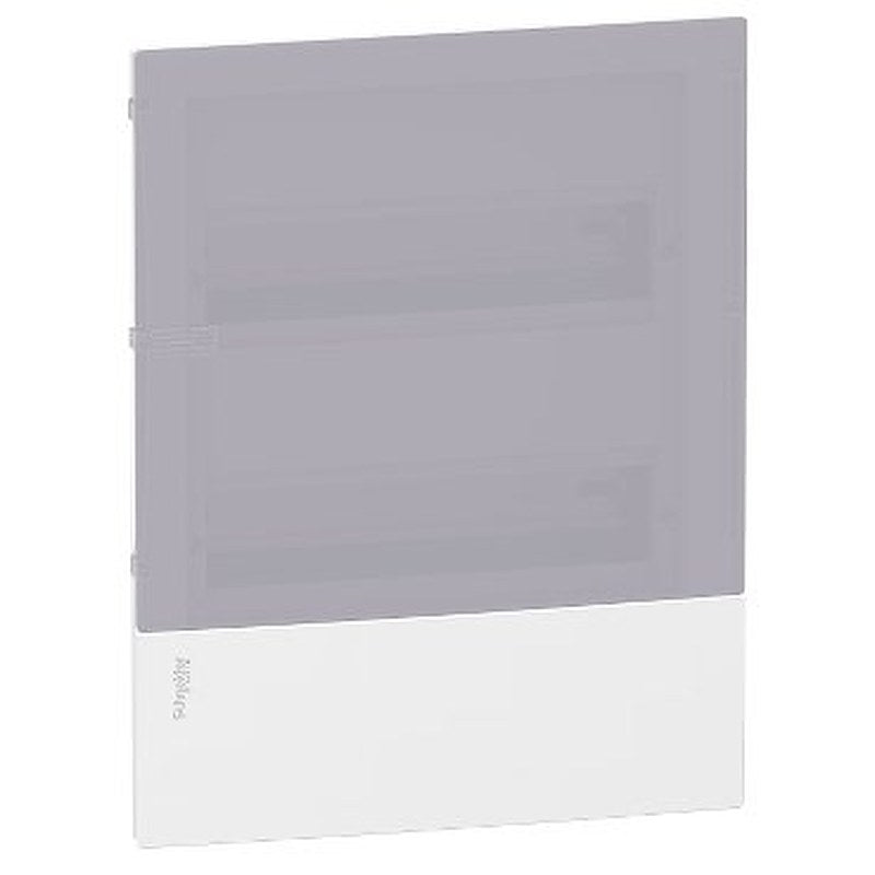 Enclosure, Resi9 MP, flush mounting, 2 rows of 12 modules, IP40, translucid door, 1 earth + 1 neutral terminal blocks (Enclosure Resi9 MP) is a Schneider Electric product. Designed for reliable performance and long service life. Available across Iraq — contact us for pricing and delivery options.