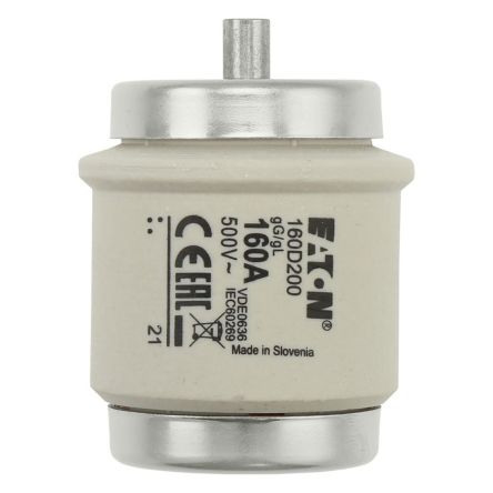 Eaton 160A GG Ceramic Cartridge Fuse, 56 x 46 mm