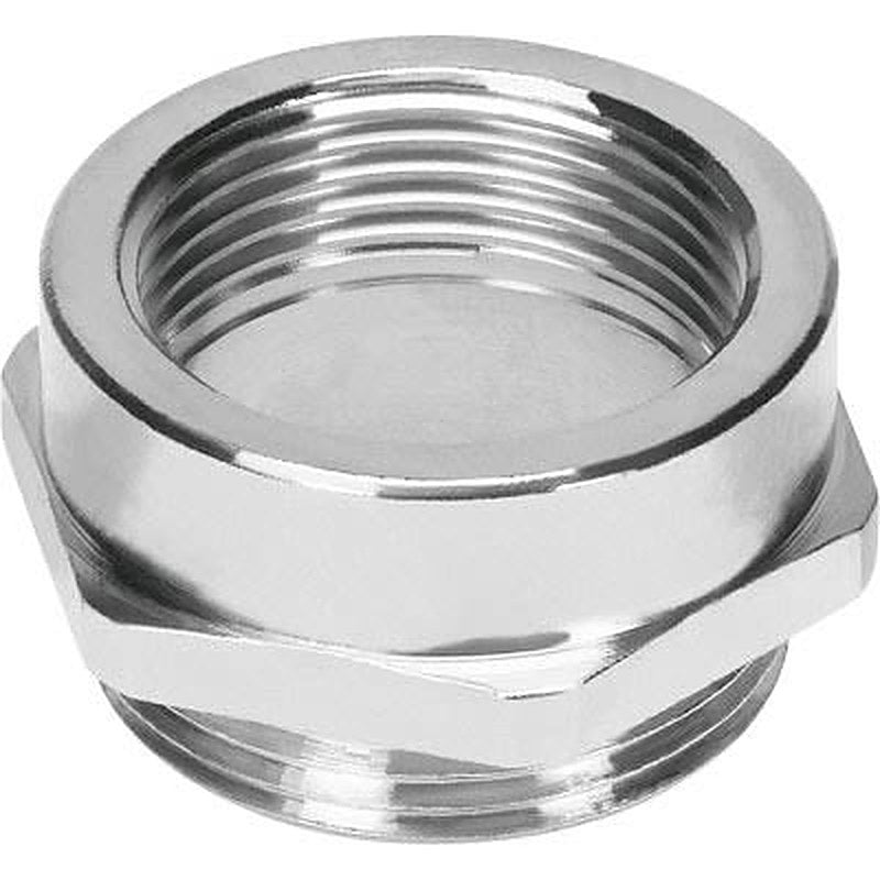 Festo Silver, Conduit Fitting, M40, Nickel Plated Brass, Silver