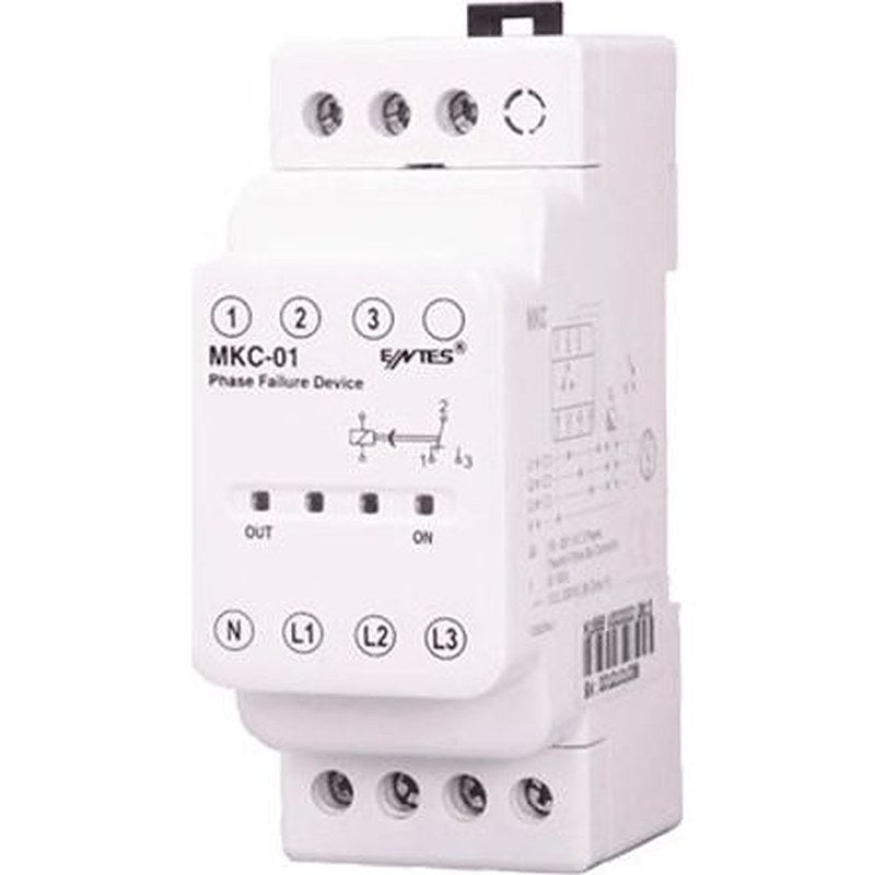 ENTES Phase/Voltage Monitoring Relays, 3 Phase, 1 CO, DIN Rail