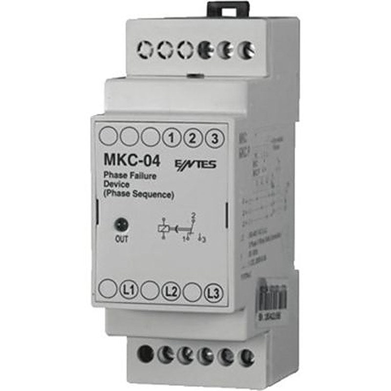 ENTES Phase/Voltage Monitoring Relays, 3 Phase, 1 CO, Rail, DIN Rail