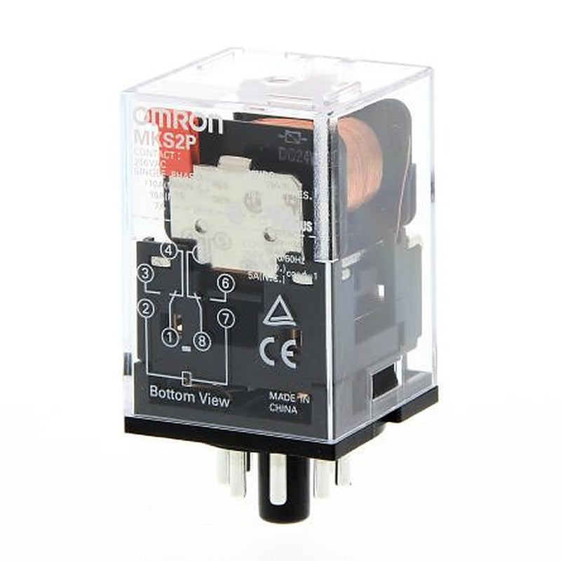 Omron Surface Non-Latching Relay, 24V dc Coil, 10A Switching Current, DPDT